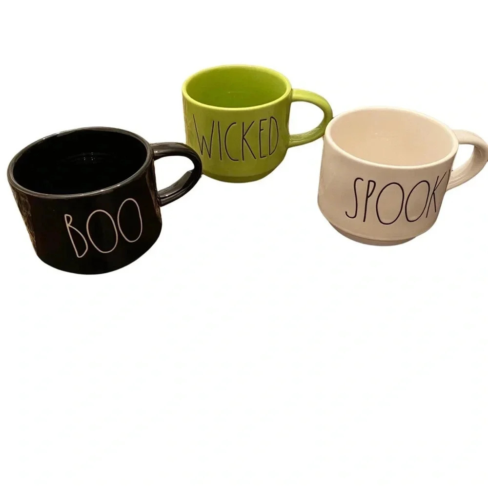 Rae Dunn Halloween Edition Mugs Set Of 3
